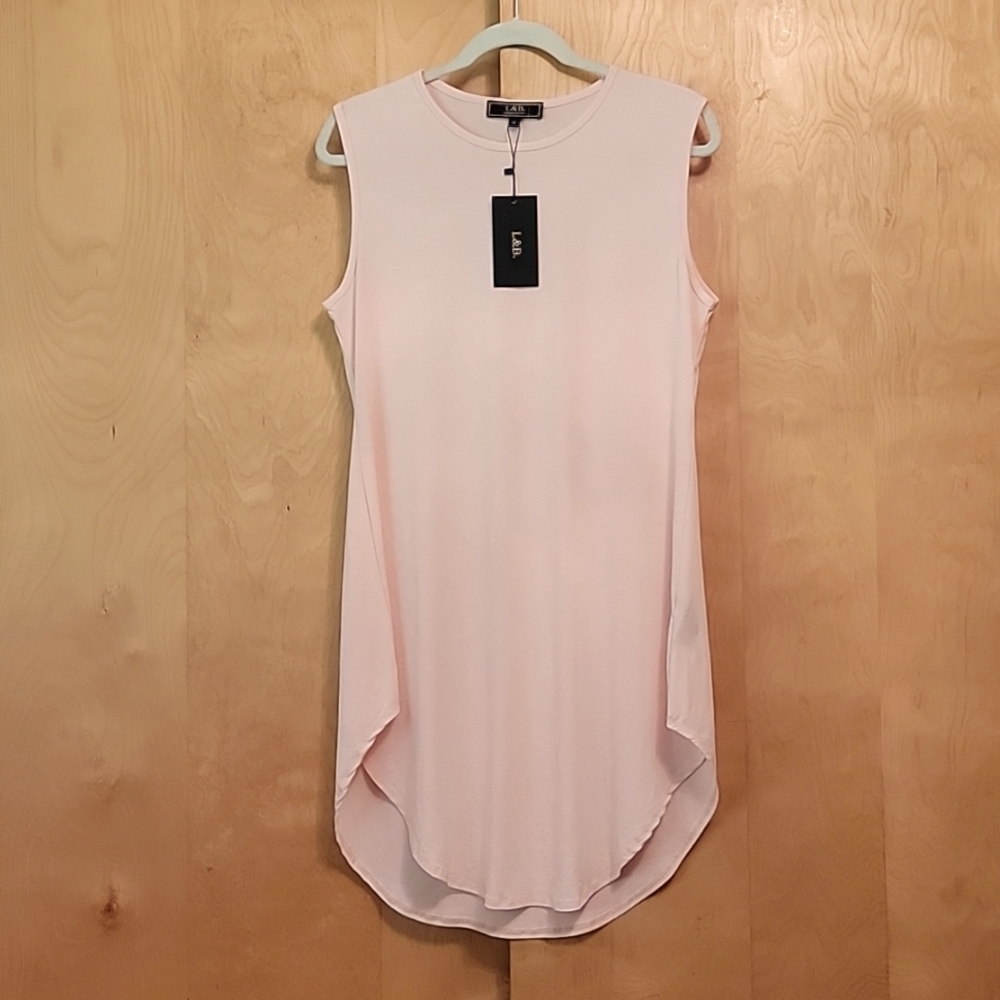 L&B Lucky & Blessed Peach Sleeveless Dress